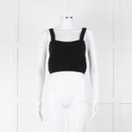 Raey Black Cashmere Cropped Vest