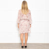 Iro Pink Patterned Ruched Waist and Wide Sleeves