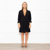 Iro Black Lace Trim Mini Dress