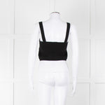 Raey Black Cashmere Cropped Vest