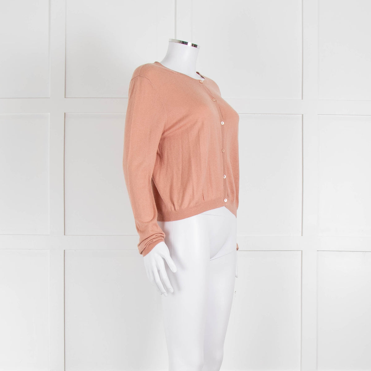 Red Valentino Peach Lace Detail Cardigan