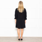 Iro Black Lace Trim Mini Dress