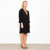 Iro Black Lace Trim Mini Dress