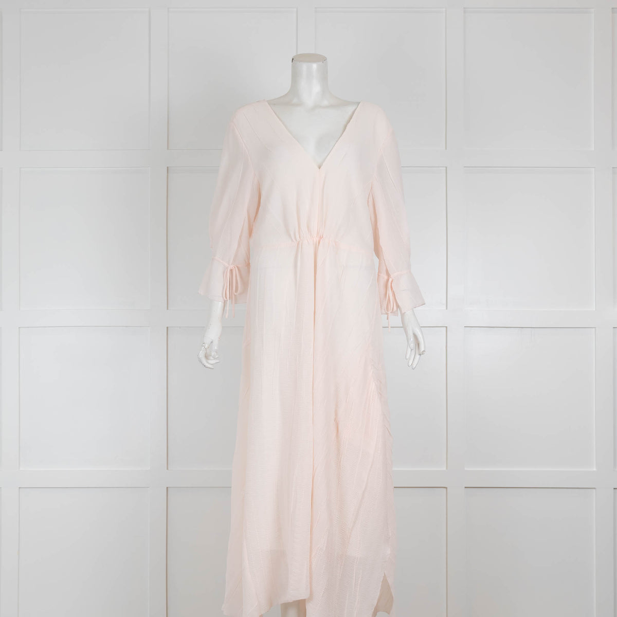 Phillip Lim Pale Pink V Neck Fluid Dress