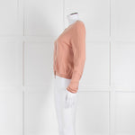 Red Valentino Peach Lace Detail Cardigan