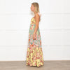 Free People Floral Tiered Smocked Bodice Midi Dress