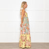 Free People Floral Tiered Smocked Bodice Midi Dress
