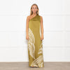 Traffic People One Shoulder Green Polka Dot Dress