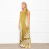 Traffic People One Shoulder Green Polka Dot Dress