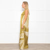 Traffic People One Shoulder Green Polka Dot Dress