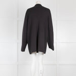 The Row Black Knitted Wool Mix Double Jacket