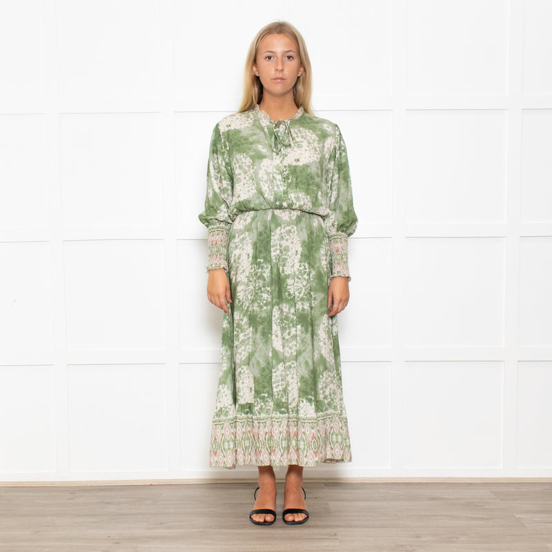 Charli Irene Green Batique Print Dress