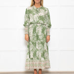 Charli Irene Green Batique Print Dress