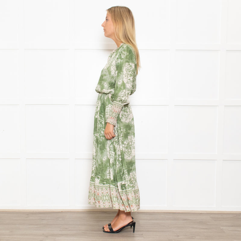Charli Irene Green Batique Print Dress