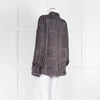 Levete Room Black Neutral Geometric Print Blouse