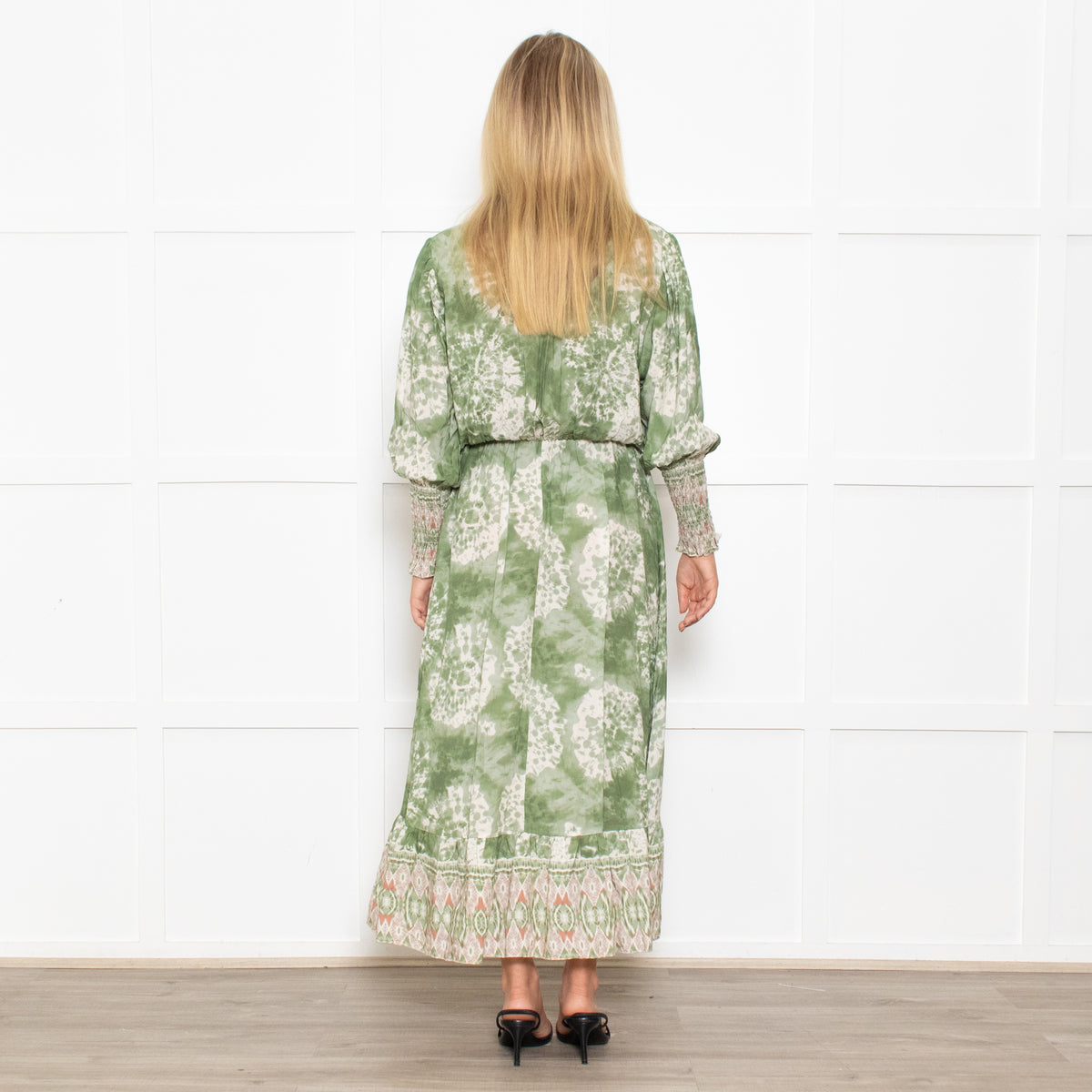 Charli Irene Green Batique Print Dress
