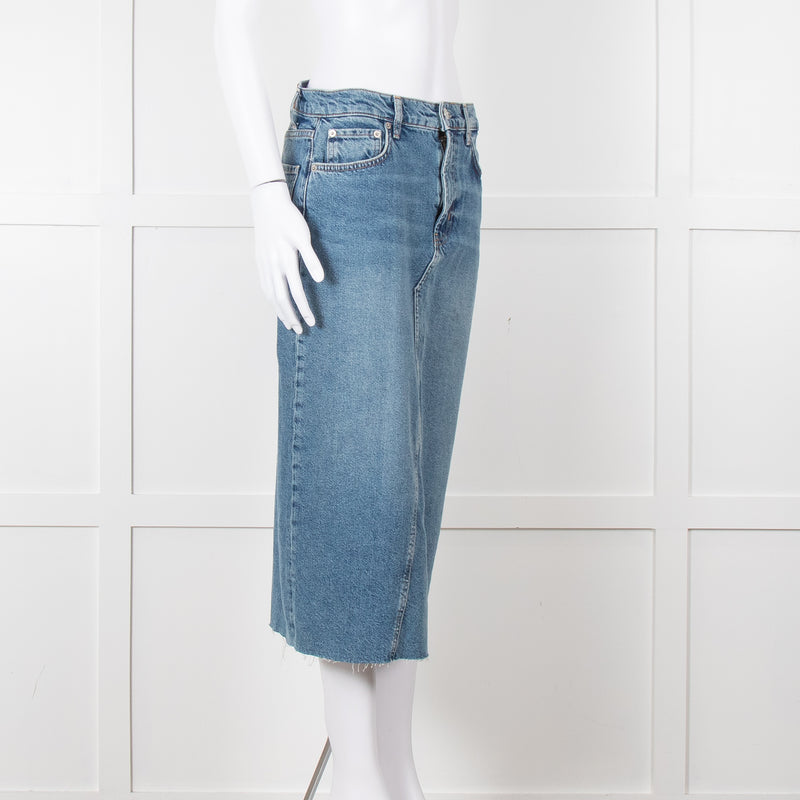Rails Denim Midi Skirt