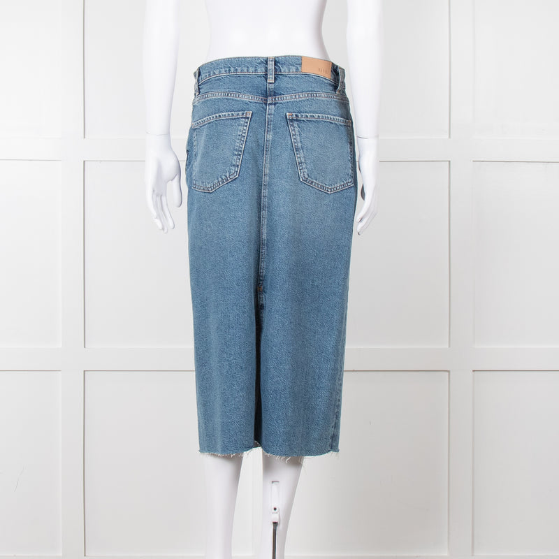 Rails Denim Midi Skirt