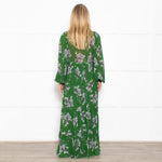 ByTimo Dark Green Tiered Button Up Maxi Dress
