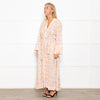 Tallulah & Hope Soft Cream Patterned Midi Dress