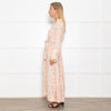 Tallulah & Hope Soft Cream Patterned Midi Dress