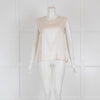 D'Exterior Silk Vest with Knit Lurex Neck
