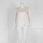 D'Exterior Silk Vest with Knit Lurex Neck