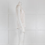 D'Exterior Silk Vest with Knit Lurex Neck