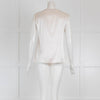 D'Exterior Silk Vest with Knit Lurex Neck
