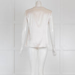 D'Exterior Silk Vest with Knit Lurex Neck
