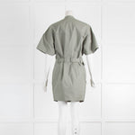 Etoile Isabel Marant Green Cotton Safari Style Short Dress