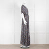 Stella McCartney Black Spotty Cotton Blend Short Sleeve Maxi Dress