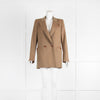 Blaze Green Brown Round Pocket Detail Blazer Jacket