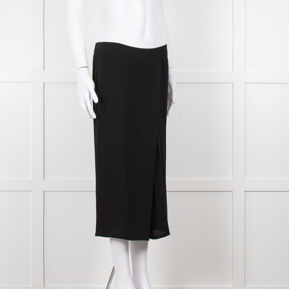 Eileen Fisher Black Fluid Wide Leg Trousers