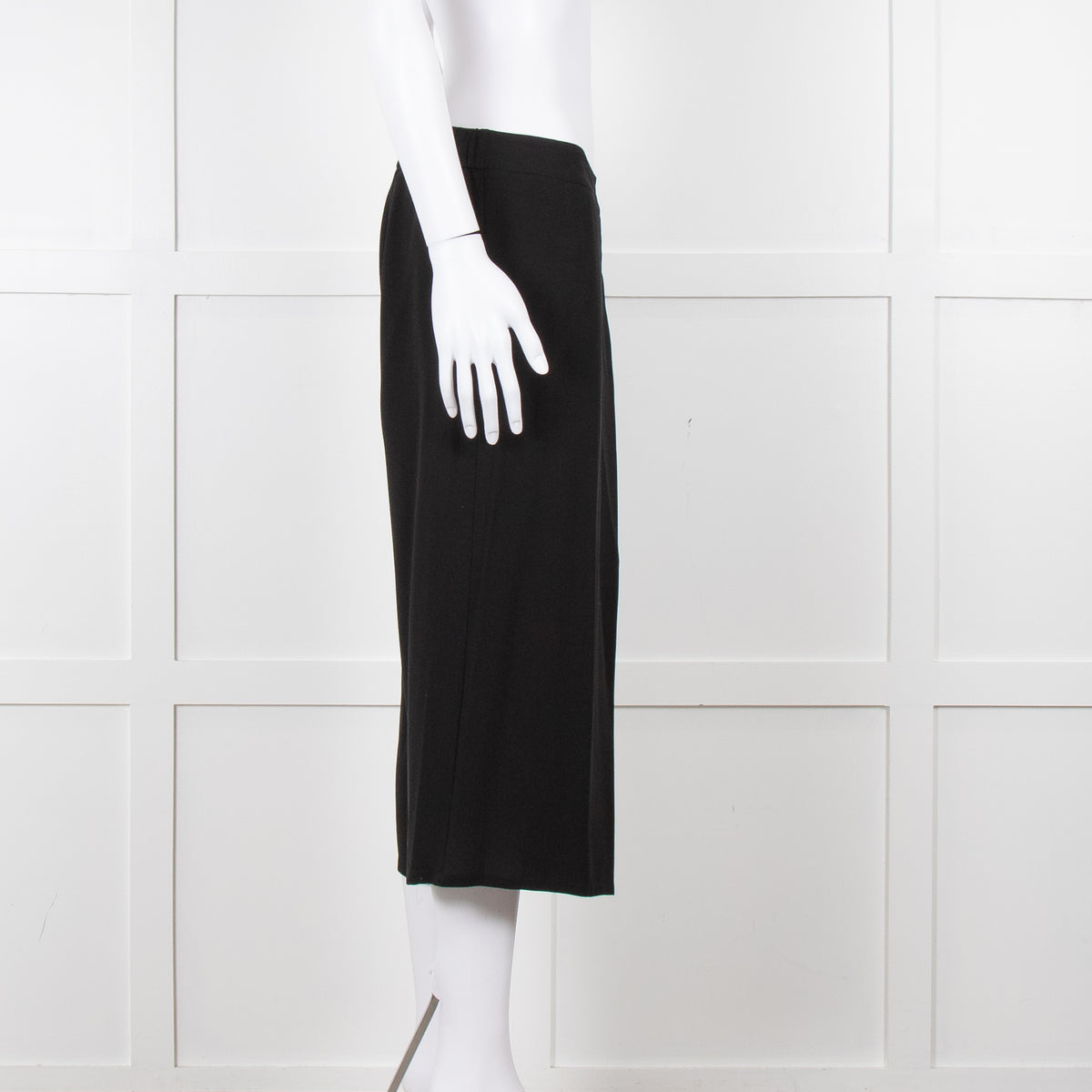 Eileen Fisher Black Fluid Wide Leg Trousers