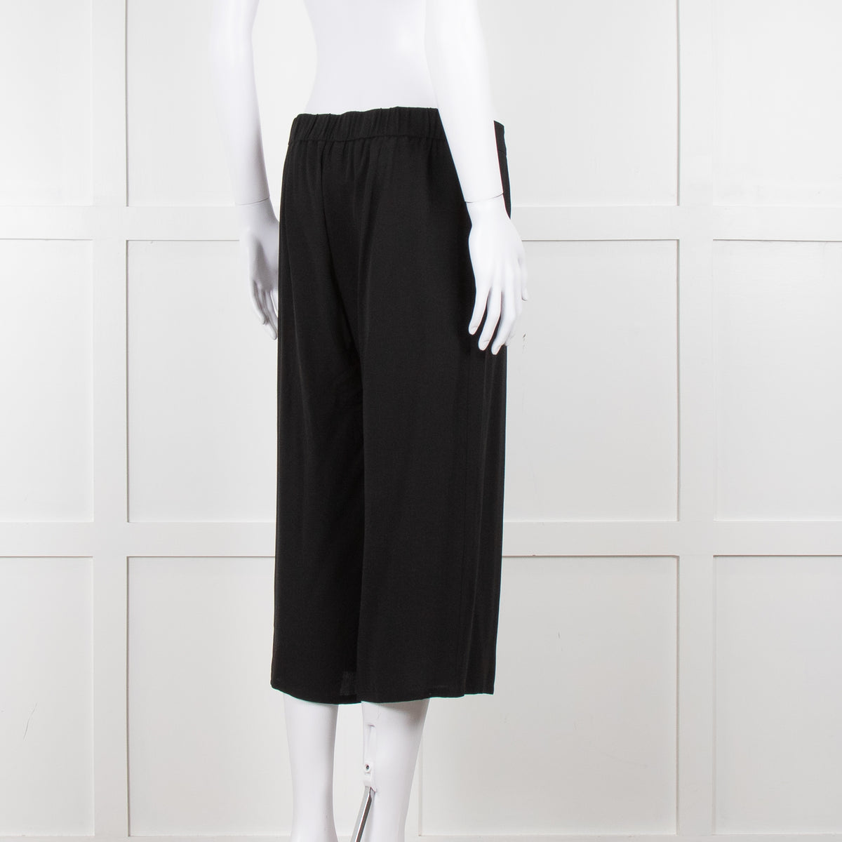 Eileen Fisher Black Fluid Wide Leg Trousers