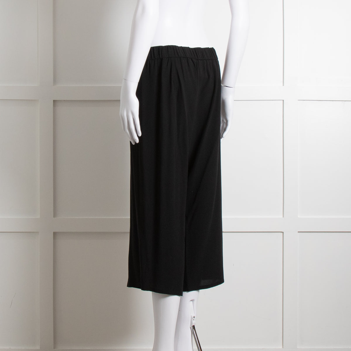Eileen Fisher Black Fluid Wide Leg Trousers