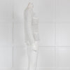 Les Copains White Knit Boucle Jacket