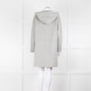 Weekend Max Mara Light Grey Wool Hooded Coat
