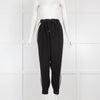 Me & Em Black Tapered Trouser with Side Stripe & Drawstring Waist