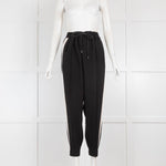Me & Em Black Tapered Trouser with Side Stripe & Drawstring Waist