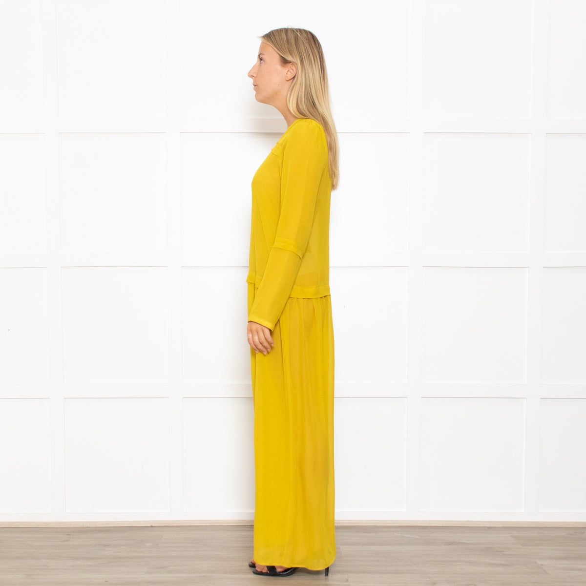 Alysi Mustard Yellow Maxi Dress