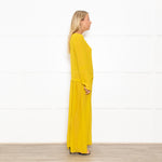 Alysi Mustard Yellow Maxi Dress
