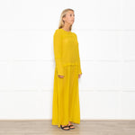 Alysi Mustard Yellow Maxi Dress
