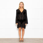 Milly Black Crochet Beach Coverup