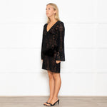 Milly Black Crochet Beach Coverup