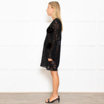 Milly Black Crochet Beach Coverup