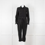 Me + Em Black Denim Jumpsuit