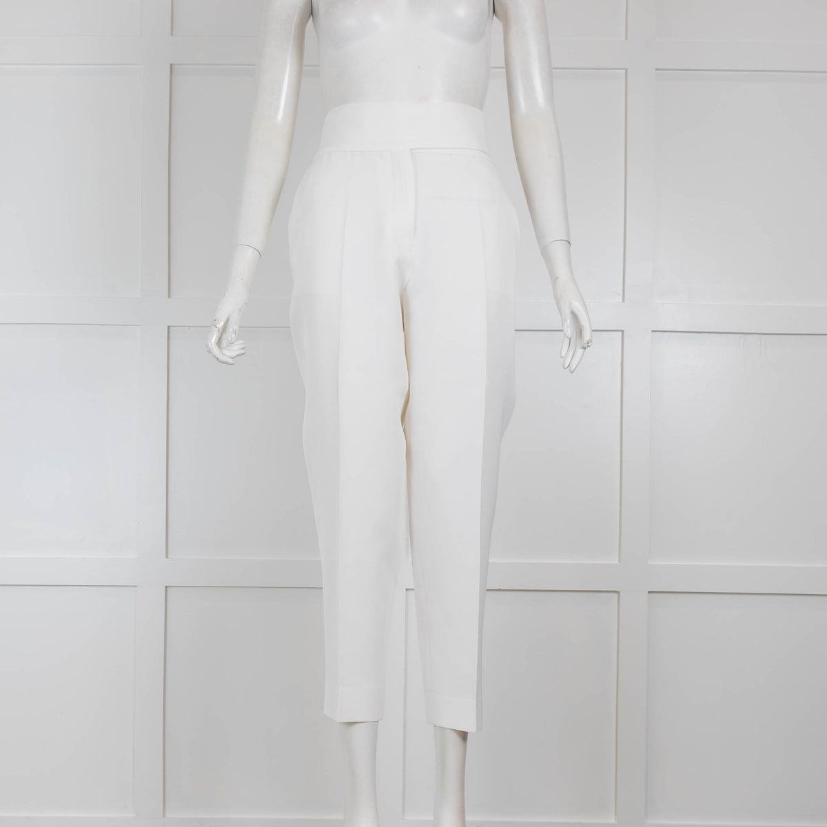 Iro White Tailored Trousers with Waist Tie