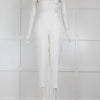 Iro White Tailored Trousers with Waist Tie